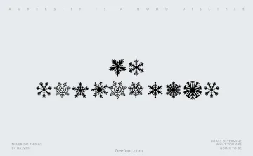 DH Snowflakes Font