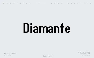 Diamante Font