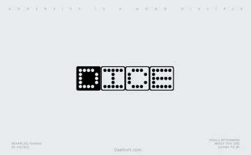Dice Font