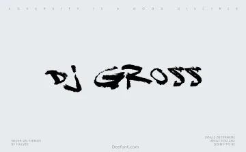 DJ Gross Font