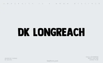 DK Longreach Font