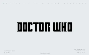 Doctor Who Font