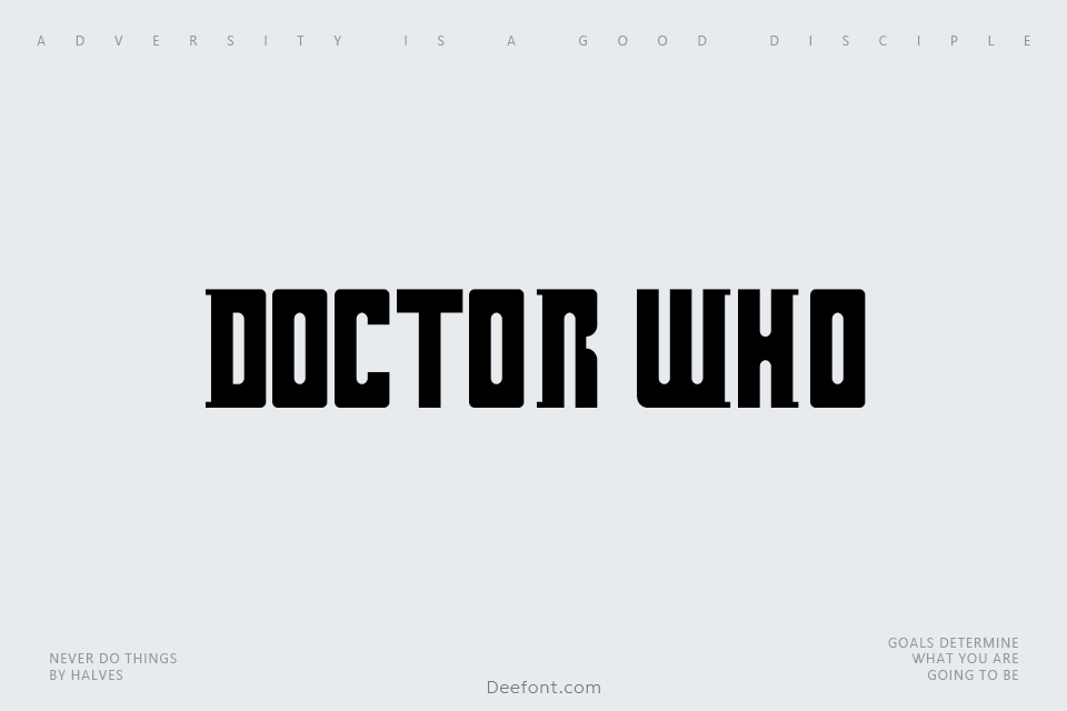 Doctor Who Font