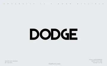 Dodge Font