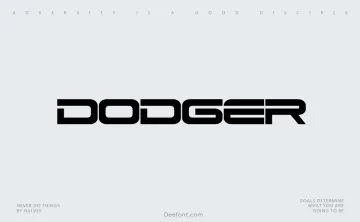 Dodger Font
