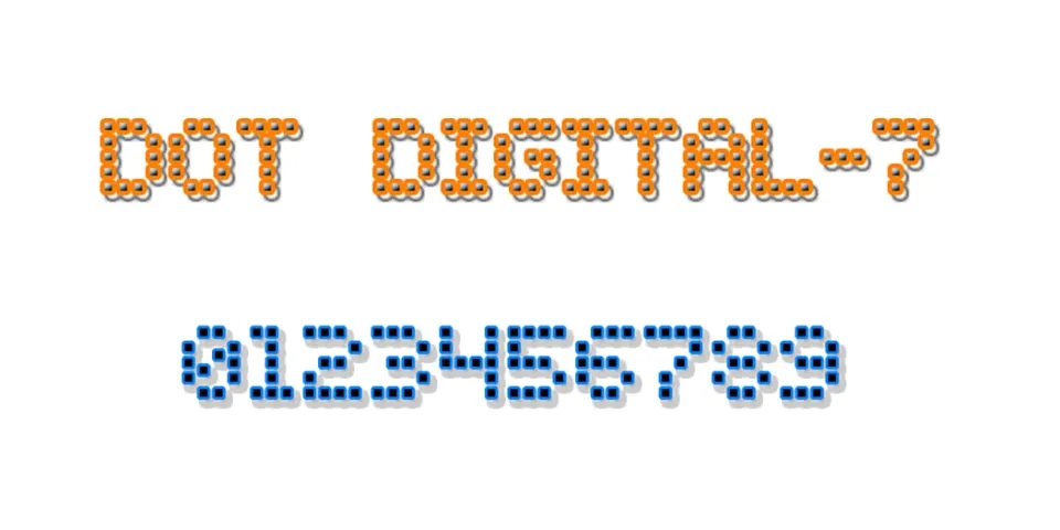 Dot Digital-7 Font