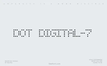 Dot Digital-7 Font