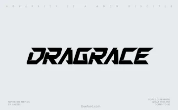 Dragrace Font