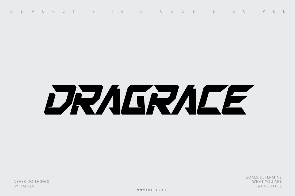 Dragrace Font