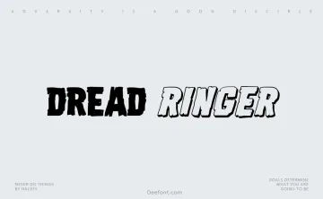 Dread Ringer Font