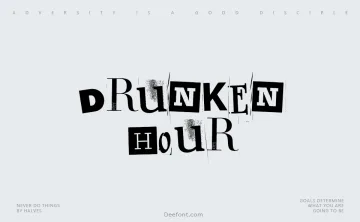 Drunken Hour Font