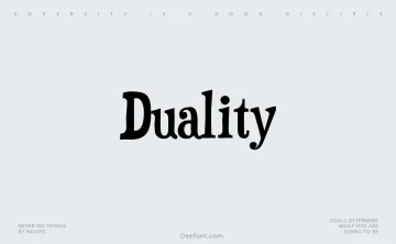 Duality Font