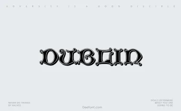 Dublin Font