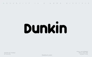 Dunkin Font
