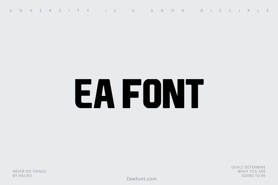 EA Font Font