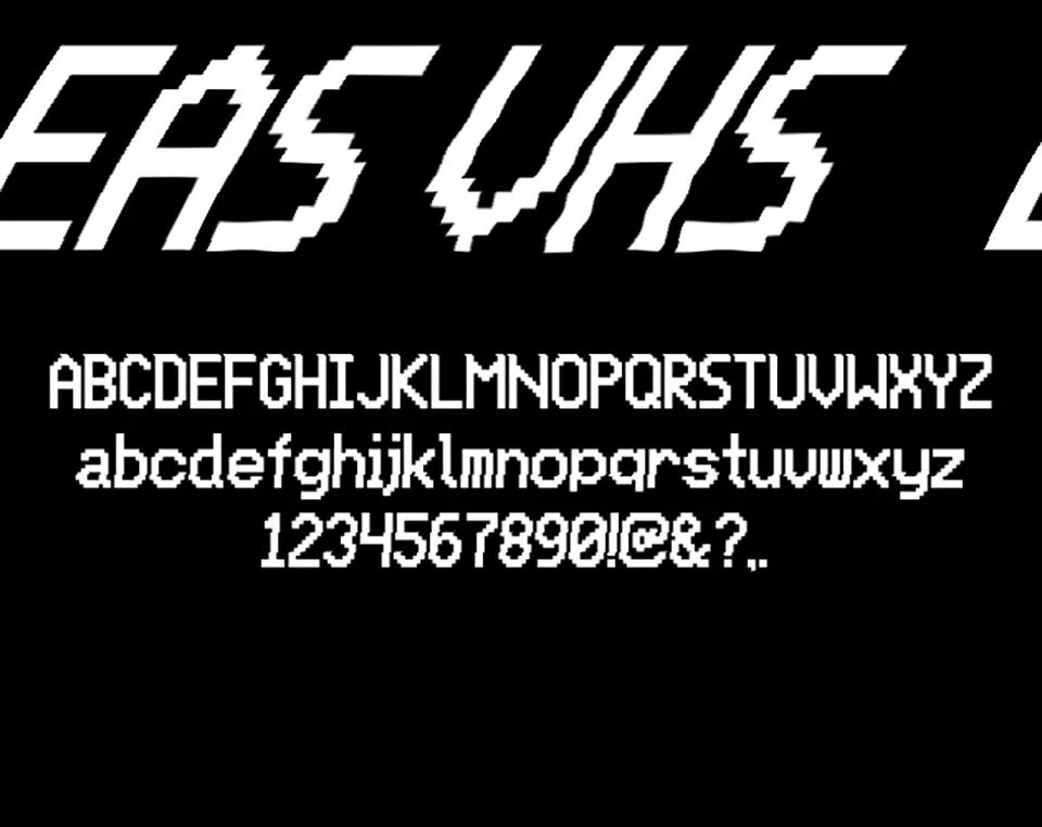 Eas VHS Font