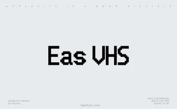 Eas VHS Font