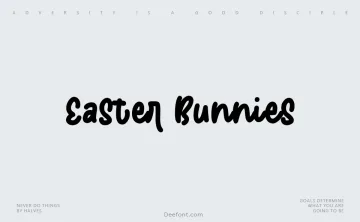 Easter Bunnies Font