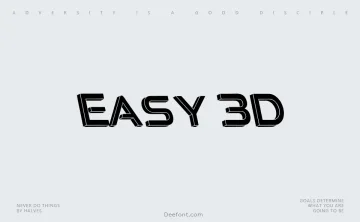 Easy 3D Font