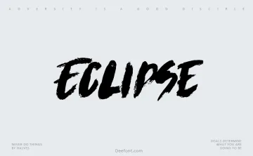 Eclipse Font