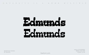 Edmunds Font