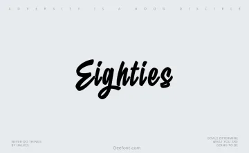 Eighties Font