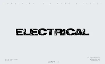 Electrical Font