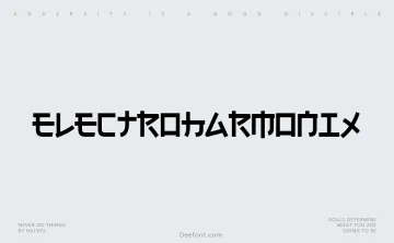 Electroharmonix Font