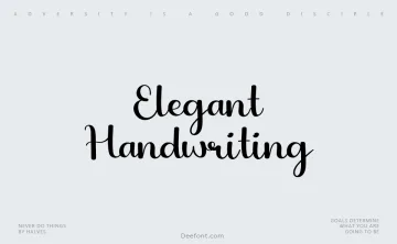 Elegant Handwriting Font