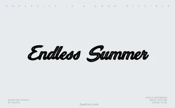 Endless Summer Font