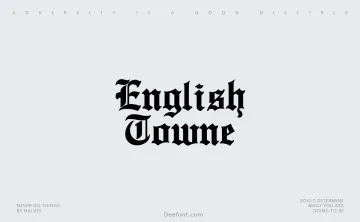 English Towne Font