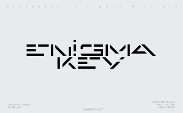 Enigma Key Font