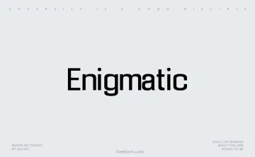 Enigmatic Font