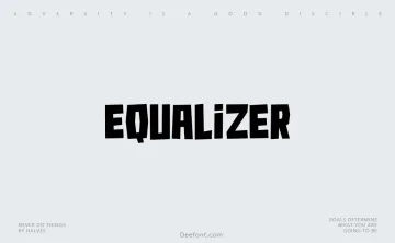Equalizer Font