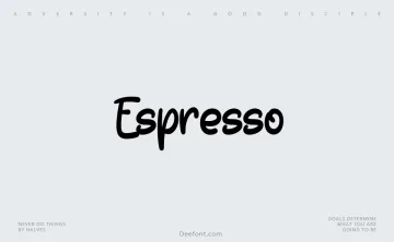 Espresso Font