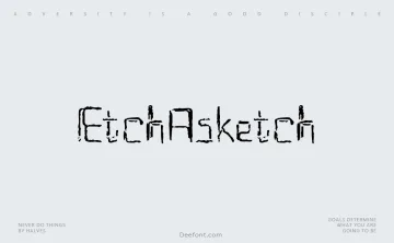 EtchAsketch Font