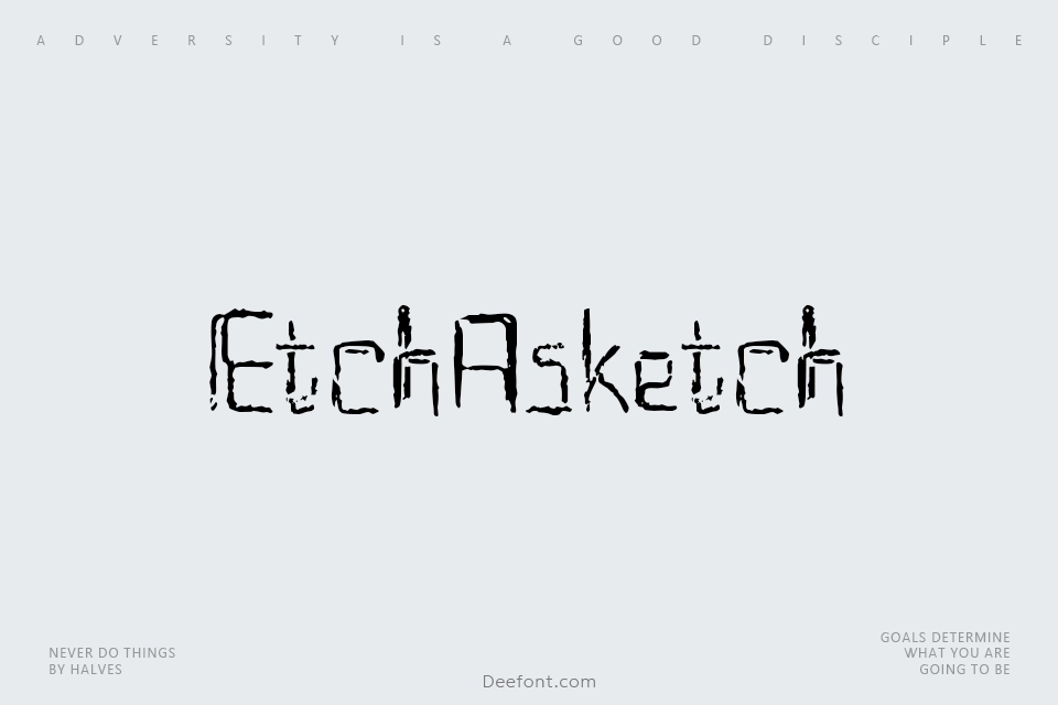 EtchAsketch Font