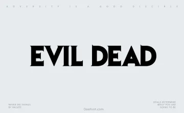 Evil Dead Font