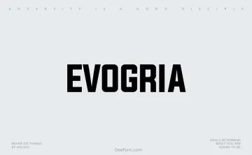 Evogria Font