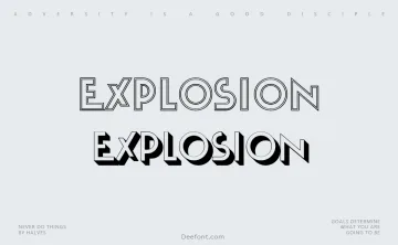 Explosion Font