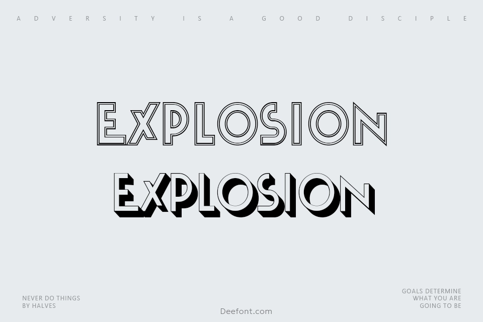 Explosion Font