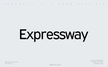 Expressway Font