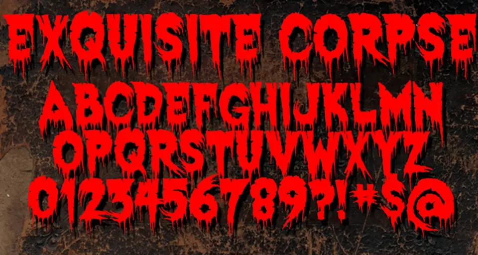 Exquisite Corpse Font