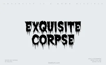 Exquisite Corpse Font