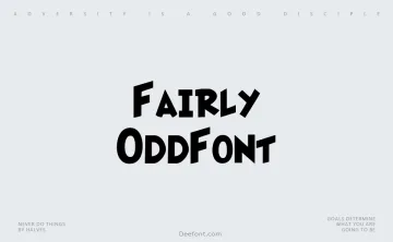 Fairly OddFont Font