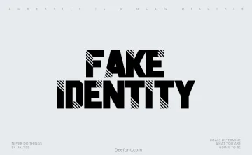 Fake Identity Font