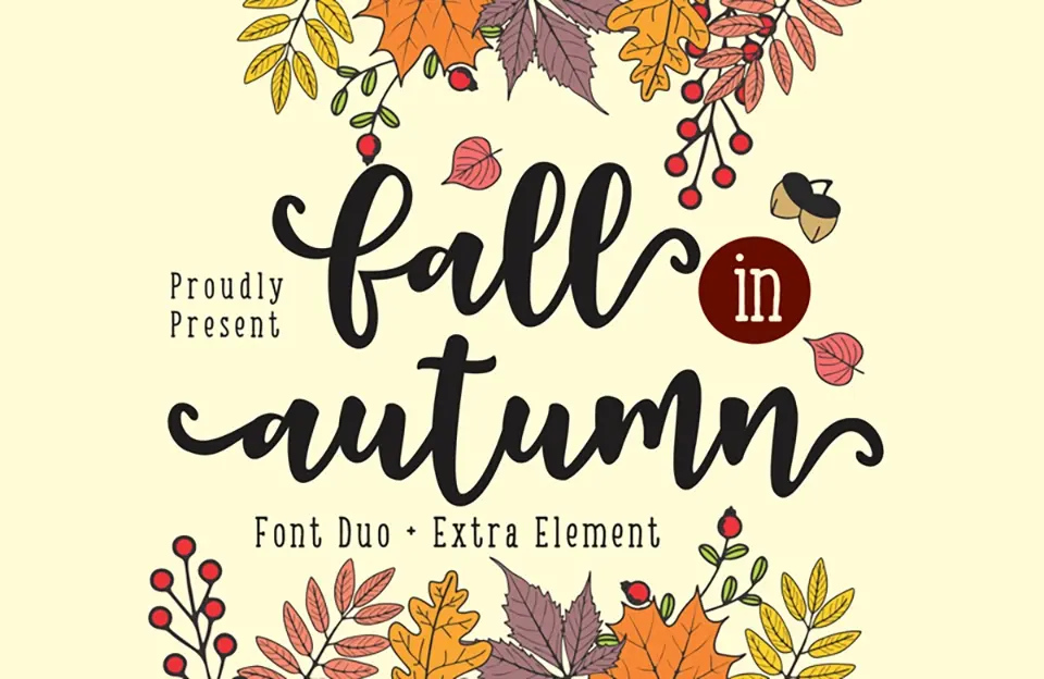 Fall in Autumn Font