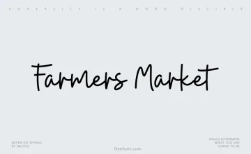Farmers Market Font