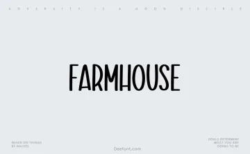 Farmhouse Typeface