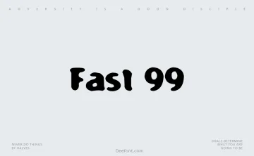 Fast 99 Font
